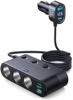 اشتري Joyroom Jr-CCL01 139W 7 in 1 Car Cigarette Lighter Adapter With Three Sockets Four Ports Pd+Qc3.0 Usb 3 في مصر