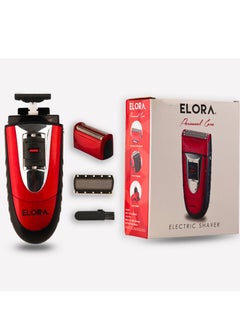 اشتري Elora Personal Care 2 In 1 ماكينة حلاقة قابلة للشحن للرجال مع ماكينة تشذيب شعر الأنف ELPC-1862 أحمر في السعودية