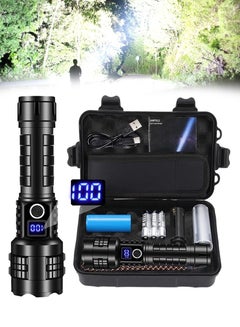MODOAO 10 Pack High Lumen Strong Light LED Flashlight, 5 Modes Multi Functional Pocket Flashlight, Zoom Adjustable Beam Waterproof For Outdoor Camping, Exploration, Emergency Use