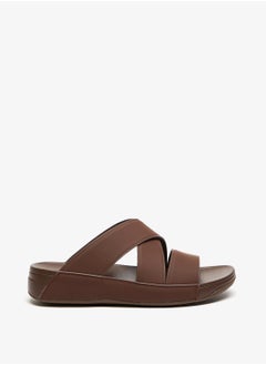 Buy Open Toe Cross Strap Slip-On Sandals in UAE