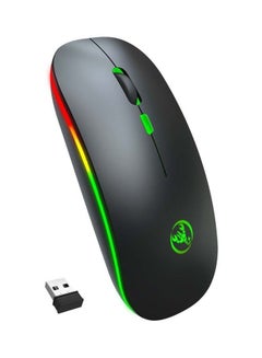 Buy T18 Dual Mode Wireless Mouse Black in Saudi Arabia