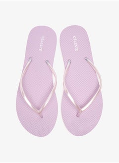 Buy Women's Solid Slip-On Thong Slippers in UAE