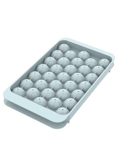 Buy Ice Cube Trays For Freezer, Consisting of 33 Storage Compartments, Ice Ball Maker Mold Mini circle Round Ice Cube Mold with Lid for Cocktail Whiskey Tea Coffee,Chilling Drinks Coffee Juice in Saudi Arabia