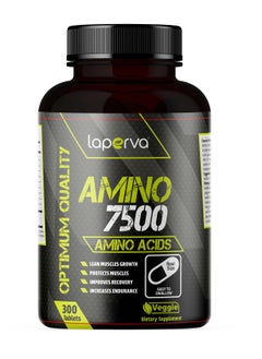 Buy Laperva Amino Tablets - 7500mg, 300 Tablets - Lean Muscle Growth, Vegetarian Friendly - Essential Amino Acid Complex for Fitness and Recovery in UAE