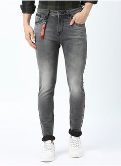 اشتري Mid Rise Skinny Fit Jeans with Pocket Detail في السعودية