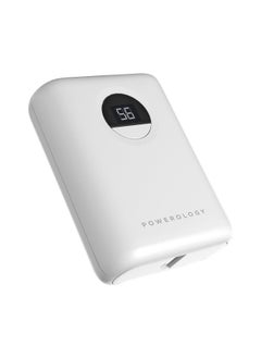 Buy 10000mAh Portable Power Bank, Ultra High Capacity, Portable, Fast Charging,  Slim Design, Compatible wit iPhone, Android, AirPods, iPad, and More - White in UAE