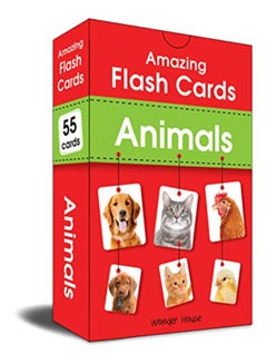 Buy Amazing Flash Cards Animals: Early Development of Preschool Toddler (55 Cards) in UAE