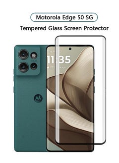 Buy Screen Protector for Motorola Edge 50 5G Tempered Glass, Full Coverage HD 9H Hardness Anti-Scratch Anti-Fingerprint Bubble-Free Tempered Film in Saudi Arabia