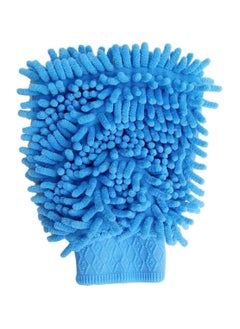 Buy Soft Car Wash Mitt, Scratch Free Car Cleaning Premium Chenille Microfiber Wash Mitt, Blue in Saudi Arabia