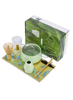 Buy Japanese Matcha Tea Set 7Pcs, Nekit Matcha Whisk Set, Include Matcha Bowl,Bamboo Matcha Whisk (chasen), Scoop (Chashaku), Whisk Holder,Stainless Steel Tea Sifter,Tea Making Kit in UAE