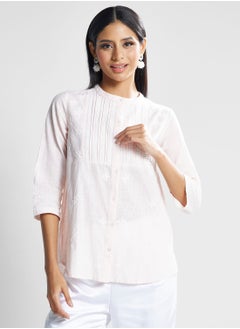 اشتري Embroidered Button Down Kurti في الامارات