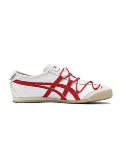 Buy Men and Women Mexico 66 Lace-up Shoes White/Red in UAE