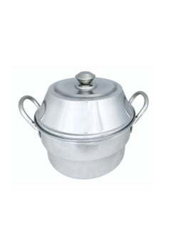 اشتري Idli Pot 7-Pit , Aluminium Ploished Pan, Silver في الامارات