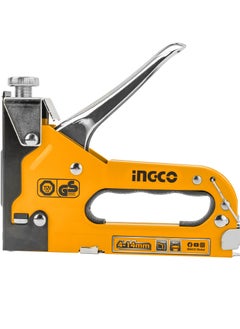 اشتري Manual Staple Gun with Adjustable Driving Force For Home and DIY Projects , Yellow في الامارات