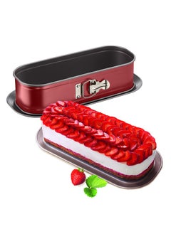 Buy Tefalj Delibake 1640314 Cake Mould With Hinge 30 X 11 Cm Red/Grey in Saudi Arabia