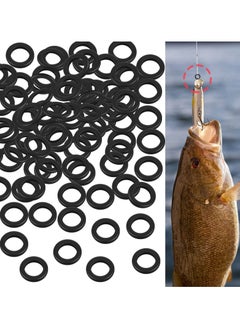 اشتري SYOSI Stainless Steel Fly Fishing Tippet Rings, Lightweight Fishing Line Ring 2.5 mm Low Profile Fishing Ring for Saltwater Freshwater Trout Fish Lure Tackle (200 Pack) في السعودية