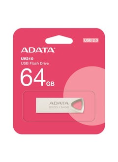 Buy ADATA UV210 Compact 64GB USB Flash Drive | Silver Metal | Lightweight and Fast Data Transfer in UAE