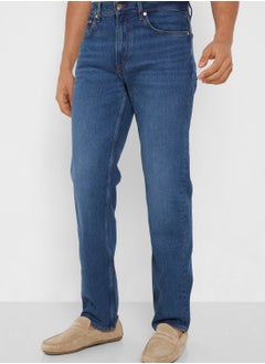 Buy Mid Wash Straight Fit Jeans in UAE