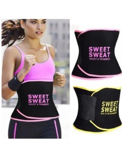 Buy Sweat Waist Trimmer For Women And Men - Sweat Band Waist Trainer For High-Intensity Training & Workouts in UAE