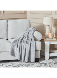 Buy Ness Rabbit Faux Fur Throw 152x127 cm in UAE