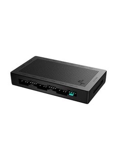 Buy DeepCool SC790 2-in-1 PWM and ARGB Hub, Magnetic Mounting, 6 Ports x 4Pin PWM Fan Ports, 6 Ports x 3Pin Addressable RGB Ports, 24 AWG 538m ARGB Connector Cable, 5V DC Voltage, Black in UAE
