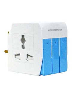 اشتري ESMA Approved 3Way British Plug Multi Adapter with Individual Switches, Fused UK Plug Adaptor في الامارات