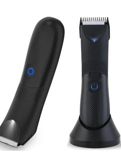 Buy Electric Groin Hair Trimmer For Men USB Chargeable LED Waterproof Body Hair Shaver in UAE