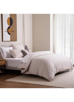 اشتري Conscious Eucacel Diamond 3-Piece Duvet Cover Set 160X200Cm - Grey في الامارات