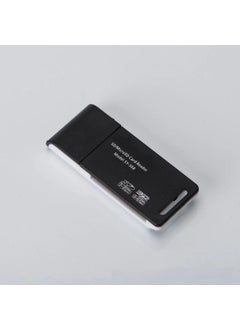 اشتري 2-in-1 High-Speed USB 2.0 Card Reader for SD/TF Cards Black + White (bare metal) في السعودية