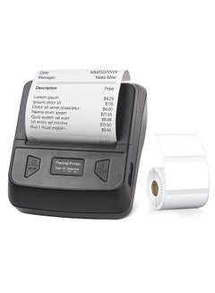 Buy Portable 80mm Receipt Label Printer Wireless BT Thermal Receipt Printer Mobile Bill Printer in UAE
