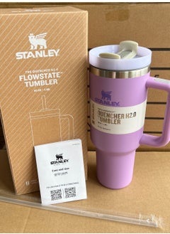 اشتري Stanley Quencher Stainless Steel Vacuum Insulated Tumbler with Lid and Straw for Water, Iced Tea or Coffee, Smoothie and More, 40 oz في الامارات