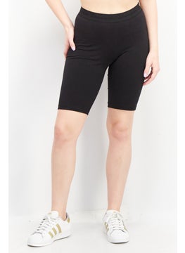 اشتري Women Athletic Fit Cycling Shorts, Black في الامارات