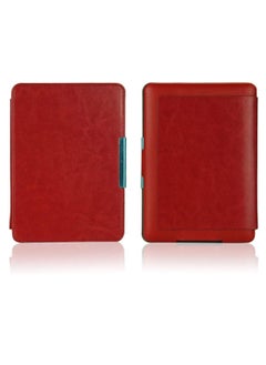 Buy For Kindle Paperwhite 1/2/3 - Rubik Slim PU Leather Smart Case Cover For Kindle Paperwhite 1/2/3 Red in UAE