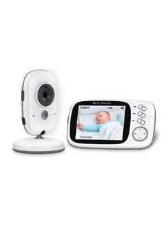 Buy Video Baby Monitor with Camera and Audio, 3.2 inch LCD Digital Screen Support VOX Night Vision Temperature Monitoring Lullabies Playing and 2-Way Talk in Saudi Arabia