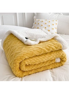 اشتري COMFY SOFT & FLUFFY BLANKET/THROW YELLOW SHEEP في الامارات