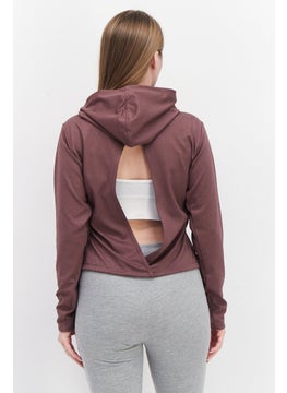 Buy Women Sportswear Fit Training Sweatshirt, Dusty Plum in UAE