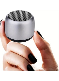 Buy Best Mini Portable Bluetooth Speaker with HD Sound & Bass, Smallest Wireless Bluetooth Speakers for Phone/PC/Tablet, Photo Selfie Button Answer Phone Calls, Cute Tiny Speaker, Sliver in Saudi Arabia