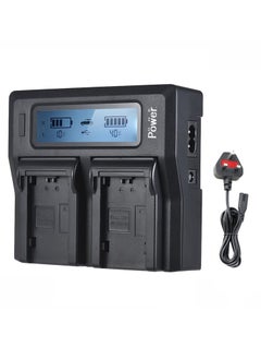 Buy DC-01 NP-FZ100 LCD Dual Digital Battery Charger Compatible with NP-FZ100, BC-QZ1 A7RIII A7R3, a7 III, Alpha 9, Alpha 9R, Alpha 9S Digital Camera in UAE