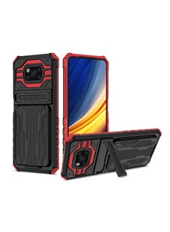 Buy Shockproof  Protective Cases Cover Compatible for Xiaomi Poco X3/X3 NFC/X3 Pro Red in Saudi Arabia