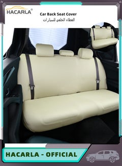 Buy Waterproof Rear Bench Car Seat Cover Back Seat Cover For Cars Ideal Back Seat Protector For Kids Dogs Interior Covers For Auto Truck Van Suv Beige in UAE
