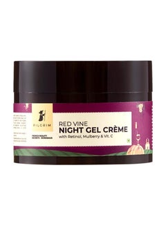 Buy PILGRIM French Red Vine Anti Aging Night Cream for women with Retinol, Mulberry & Vitamin C For Glowing Skin & Skin Repair| Retinol Night cream for oily, dry & sensitive skin|Anti aging cream|50g in UAE