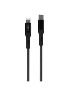 Buy Green Braided Type-C to Lightning Cable 1.2m 2A - Black in UAE