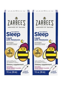 اشتري Kids Sleep Supplement Liquid With 1 Mg Melatonin Ages 3 And Up 1 Fl Oz Bottles Pack Of 2 في الامارات