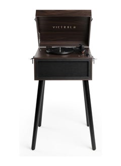 اشتري Victrola VTA-75-ESP Liberty 5-in-1 Turntable Music Entertainment Center with Bluetooth Wireless FM Radio USB Recorder Wood (Espresso) في الامارات