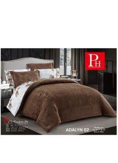 Buy A Warm And Comfortable Royal  Comforter Set 6 Pieces Two Double-sided Sheets in Saudi Arabia