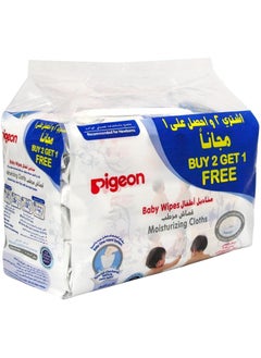 Buy Moisturizing baby wipes, 70 pieces, 2+1, free. It also contains a pH level of 5.0, which is an ideal degree for perfect cleaning while maintaining the skin’s natural moisture balance. These thick, durable hand and face wipes have the softest feel. in Saudi Arabia