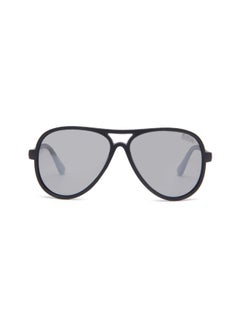 اشتري Polarized PC Silver Mirror with Aviator type, square Shape
52-17-120 mm Size, 0.74MM POLARZIED Lens Material, Black Frame Color في الامارات