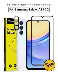 Buy 2 in 1 Samsung Galaxy A15 5G Screen & Camera Protector - High Transparency Full Coverage Shield for Scratch & Impact Protection - Screen & Camera Protector for Samsung Galaxy A15 5G in Saudi Arabia