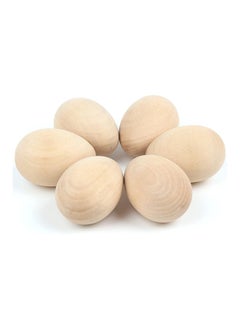 Buy Diyasy Easter Wooden Eggs  6 Pcs Unpainted Wooden Eggs For Art Crafts And Easter Decorations  Fake Dummy Eggs For Easter Home Decor Egg Hunt in Egypt