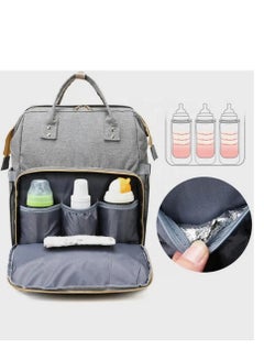 Buy Diaper Bag Backpack with Changing Station,Waterproof Multi-Function Travel Portable Mommy Bag,Grey in Saudi Arabia